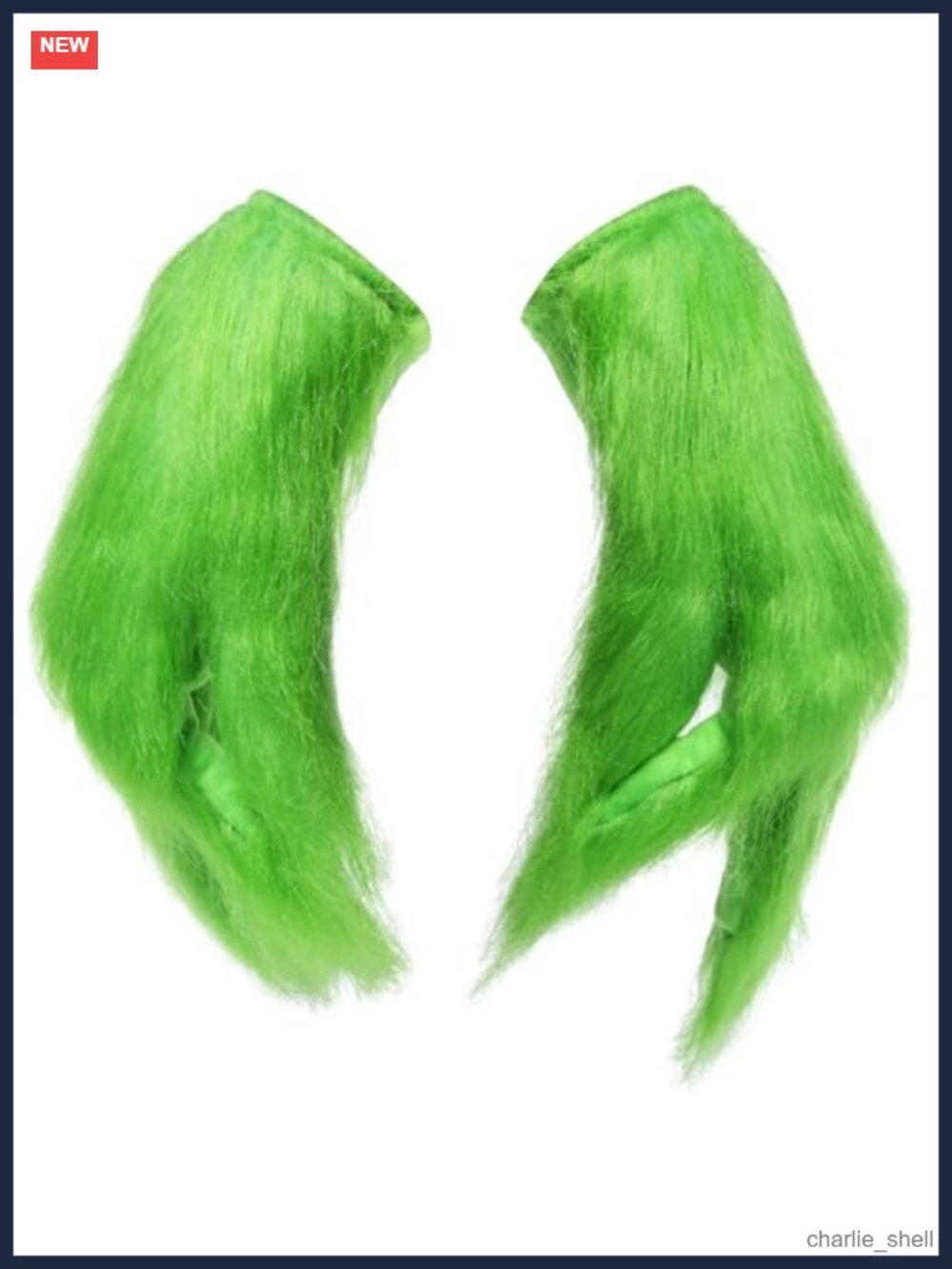 Green Monster Furry Gloves Costume Cosplay Halloween Christmas One Size